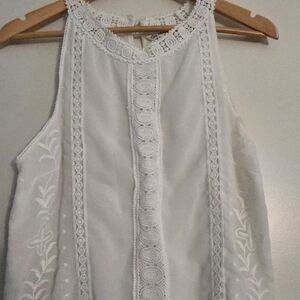 Miss Selfridge White Lace Halter Top